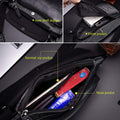 Anti-theft Sling Bag Travel Crossbody Shoulder Genuine Leather Chest Bag Black