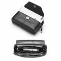 Cell Phone Pouch Leather Belt Clip Carrying Case Pouch Crossbody Bag Black