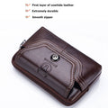Cell Phone Pouch Leather Belt Clip Carrying Case Pouch Crossbody Bag Coffee