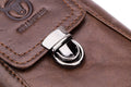 Leather Mini Small Shoulder Bag Belt Clip Holster Cell Phone Pouch Brown