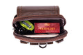 Leather Mini Small Shoulder Bag Belt Clip Holster Cell Phone Pouch Brown