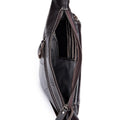 Leather Sling Bag for Men Women Casual Crossbody Small Chest Bag Coffee