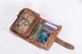 Men Bifold Soft Genuine Leather Wallets Anti Theft Security Purse Brown