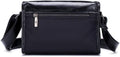 Men Casual Messenger Bags Genuine Leather Shoulder Ipad Tablet Bag Black