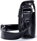 Men Casual Messenger Bags Genuine Leather Shoulder Ipad Tablet Bag Black