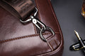 Men Crossbody Sling Bag Leather Chest Bags Travel Hiking Bag Coffee