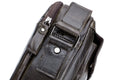 Men Genuine Leaher 10 Inch Laptop Waterproof Zipper Shoulder Messenger Bag Iron