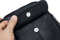 Men Genuine Leather Bags Shoulder Everyday Casual Messenger Handbag Black
