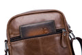 Men Genuine Leather Bags Shoulder Everyday Casual Messenger Handbag Brown