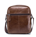 Men Genuine Leather Bags Shoulder Everyday Casual Messenger Handbag Brown
