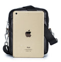 Men Genuine Leather Casual Small Shoulder Messenge Business Crossbody Bag Black