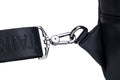Men Genuine Leather Shoulder Bag Sling Travel Hiking Crossbody Bag Black