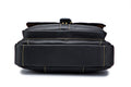 Men Genuine Leather Shoulder Bag Travel Messenger Bags Handbag Briefcase Black