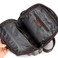 Men's Genuine Leather Sling Bag Chest Crossbody Shoulder Hiking Bags Brown