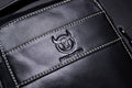 Men Genuine Leather Small Shoulder Crossbody Bag Fashion Casual Handbag Black