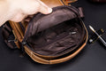 Men Genuine Leather Small Shoulder Crossbody Bag Fashion Casual Handbag Brown