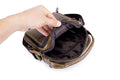 Men Genuine Leather Small Shoulder Crossbody Bag Fashion Casual Handbag Coffee