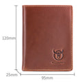 Men Large Capacity Genuine Leather Bifold Wallet Credit Card Holder Brown 8