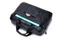 Men Leather 14 Inch Laptop Briefcase Bag Waterproof Messenger Bag Handbag Black