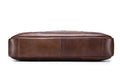 Men Leather 14 Inch Laptop Briefcase Bag Waterproof Messenger Bag Handbag Brown