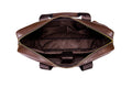 Men Leather 14 Inch Laptop Briefcase Bag Waterproof Messenger Bag Handbag Brown