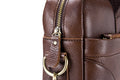 Men Leather 14 Inch Laptop Briefcase Bag Waterproof Messenger Bag Handbag Brown