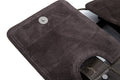 Men Leather Briefcase Bag Business Casual Multiple Compartments Laptop Bag Grey