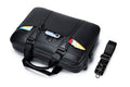 Men Leather Briefcase Large Capacity Business Laptop Messenger Bag Handbag Black