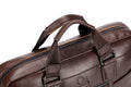 Men Leather Briefcase Large Capacity Business Laptop Messenger Bag Handbag Brown