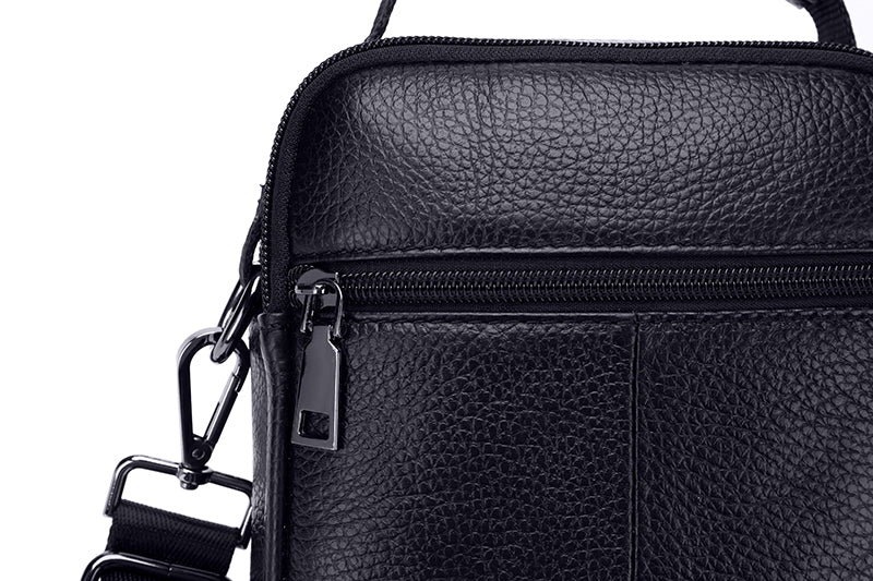 Men Leather Messenger Bag Shoulder Crossbody Small Vintage Handle Handbag