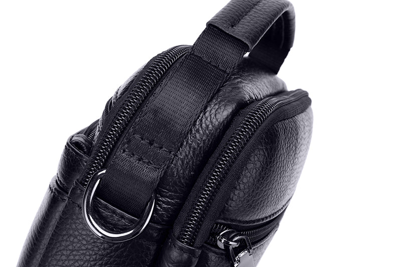 Men Leather Messenger Bag Shoulder Crossbody Small Vintage Handle Handbag