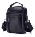 Men Leather Messenger Bag Shoulder Crossbody Small Vintage Handle Handbag