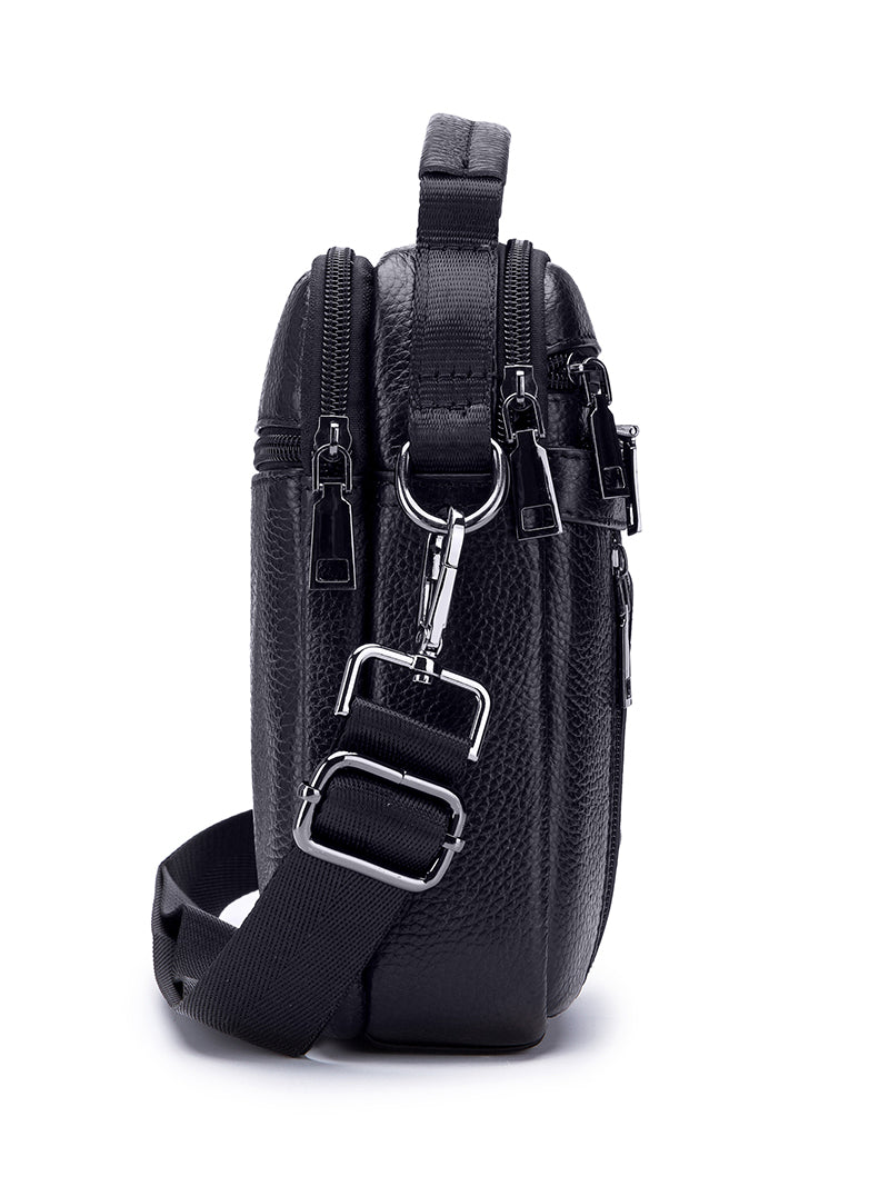 Men Leather Messenger Bag Shoulder Crossbody Small Vintage Handle Handbag