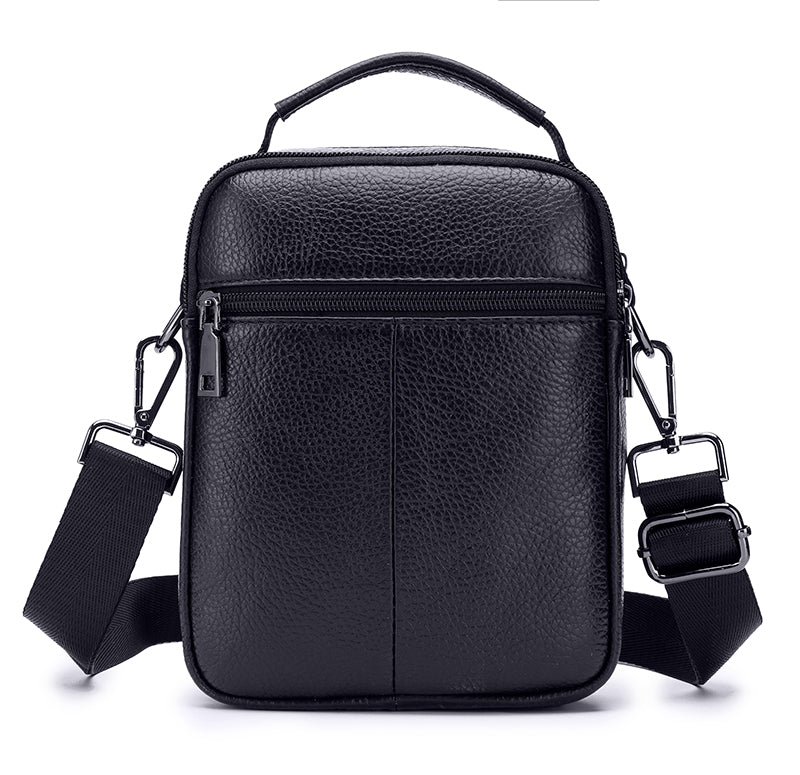 Men Leather Messenger Bag Shoulder Crossbody Small Vintage Handle Handbag