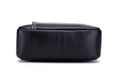 Men Leather Messenger Bag Work Business Casual Small Shoulder Bag Black