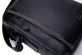 Men Leather Messenger Bag Work Business Casual Small Shoulder Bag Black