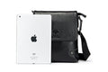 Men Leather Shoulder Bags Retro Small Messenger Satchel Travel Bag Black