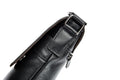 Men Leather Shoulder Bags Retro Small Messenger Satchel Travel Bag Black