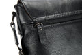 Men Leather Shoulder Bags Retro Small Messenger Satchel Travel Bag Black