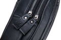 Men Leather Sling Bag Casual Crossbody Shoulder Backpack Chest Bag Black