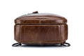 Men Leather Sling Bag Casual Crossbody Shoulder Backpack Chest Bag Brown