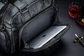Men Leather Travel Duffle Bag Overnight Gym Sports Weekend Bag Black