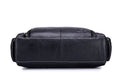 Men Leather Travel Duffle Bag Overnight Gym Sports Weekend Bag Black