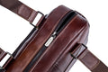Men Leather Travel Duffle Bag Overnight Gym Sports Weekend Bag Brown