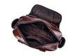 Men Leather Travel Duffle Bag Overnight Gym Sports Weekend Bag Brown