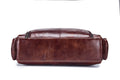 Men Leather Travel Duffle Bag Overnight Gym Sports Weekend Bag Brown