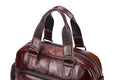 Men Leather Travel Duffle Bag Overnight Gym Sports Weekend Bag Brown