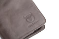 Men Leather Travel Secure Bifold RFID Wallet Large Capacity Wallet Grey