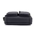 Men Shoulder Bag Leather Shoulder Multifunctional Vintage Messenger Bag Black