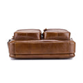 Men Shoulder Bag Leather Shoulder Multifunctional Vintage Messenger Bag Brown